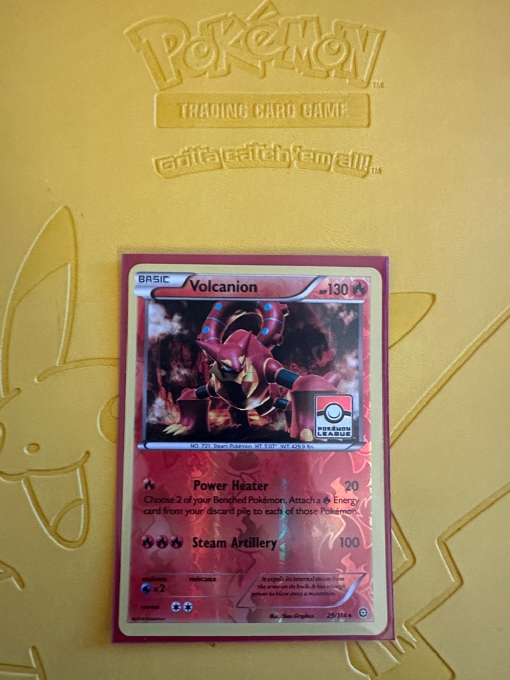 Volcanion Pokémon Card - Red